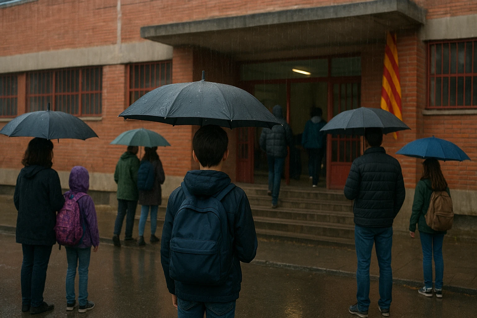 Ilustración de la noticia: Cataluña solicita que los alumnos permanezcan en los centros educativos ante previsión de lluvias intensas