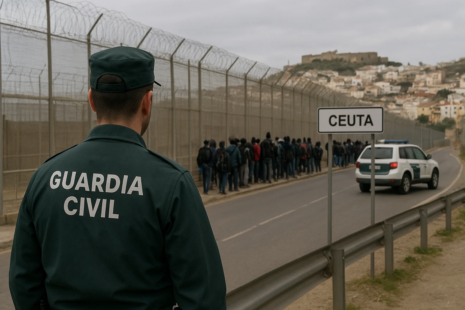 Ilustración de la noticia: El Gobierno de Ceuta urge a blindar la frontera para evitar nuevas entradas masivas desde Marruecos