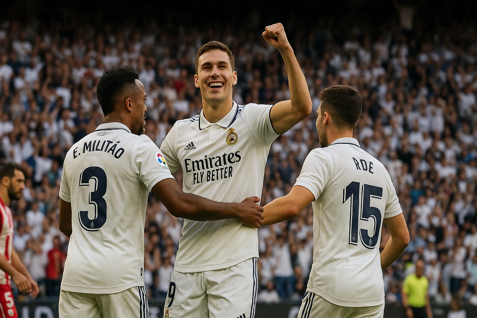 Ilustración de la noticia: El Real Madrid se impone con claridad al Sevilla y suma una nueva victoria en La Liga