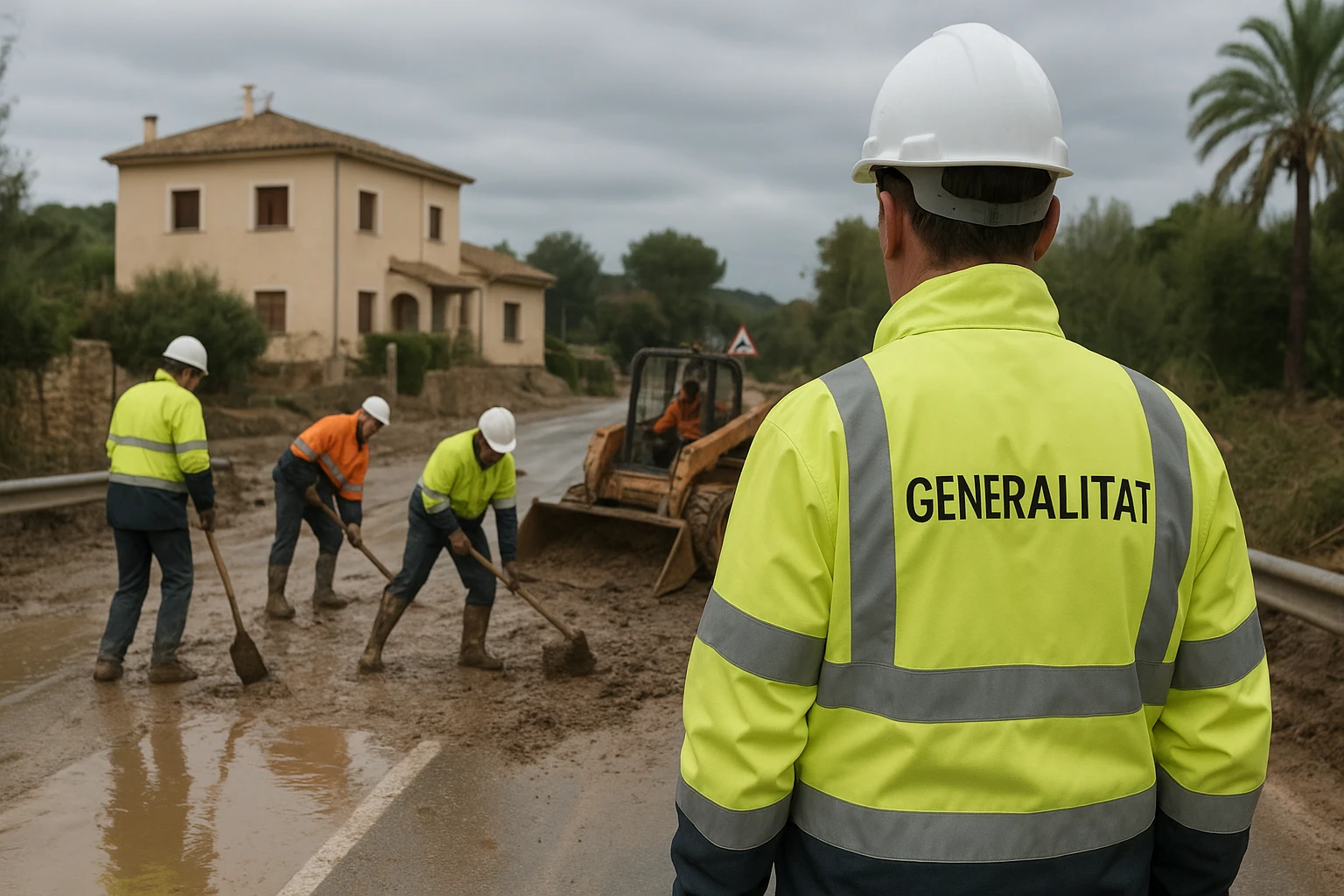 Ilustración de la noticia: La Generalitat actúa para restablecer el tráfico en una decena de carreteras afectadas por la dana Adam en Valencia y Alicante