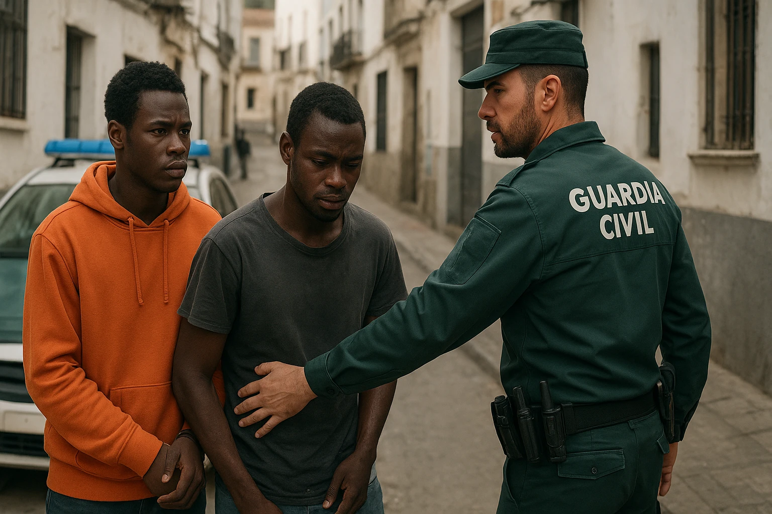 Ilustración de la noticia: La Guardia Civil detiene a dos migrantes tras una persecución marítima en Ceuta