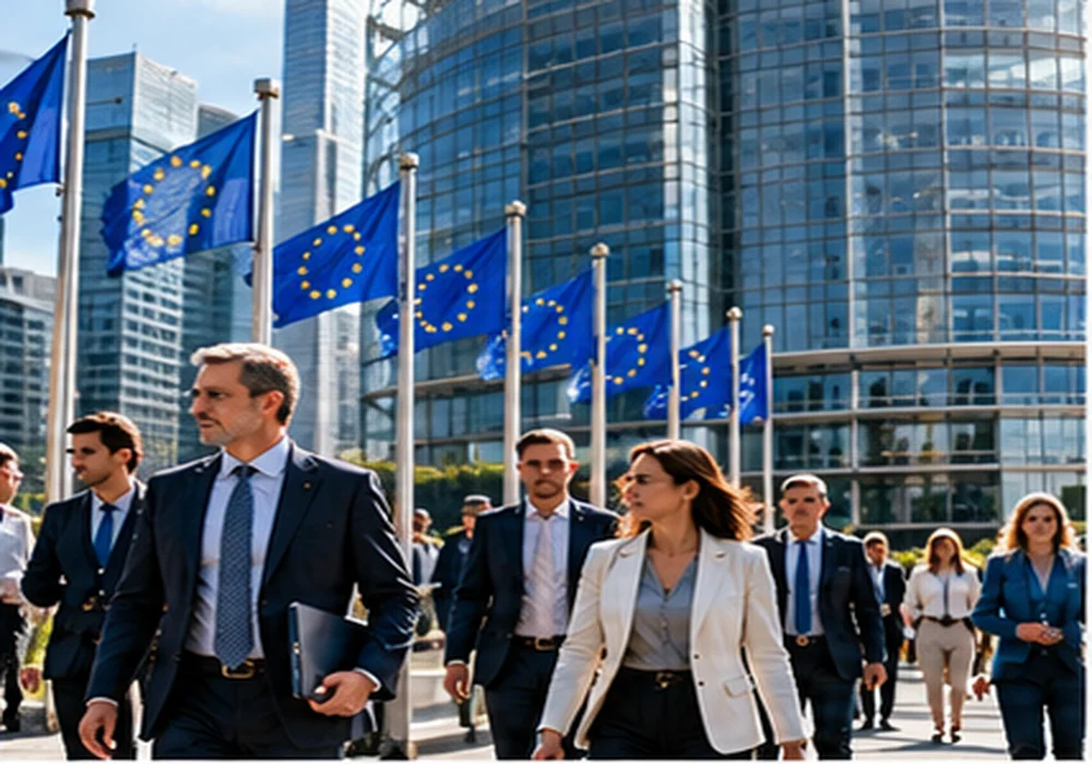 Ilustración editorial relacionada con europa necesita una política económica que no olvide a las personas