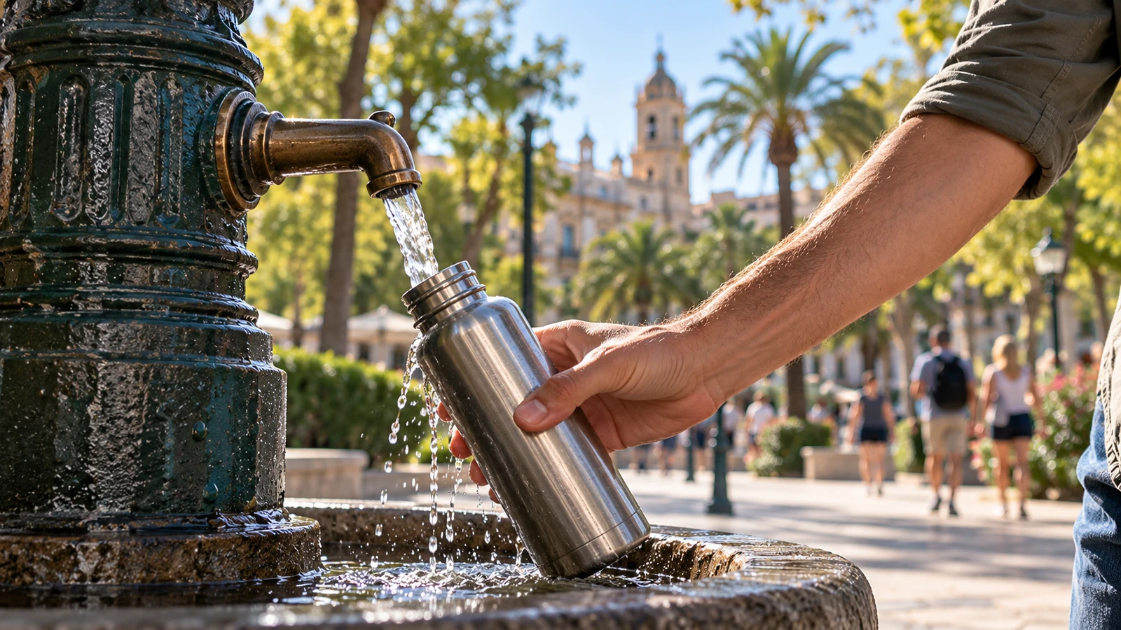Fotografía editorial ilustrativa sobre Quiero recuperar las fuentes públicas de agua potable en todas nuestras ciudades