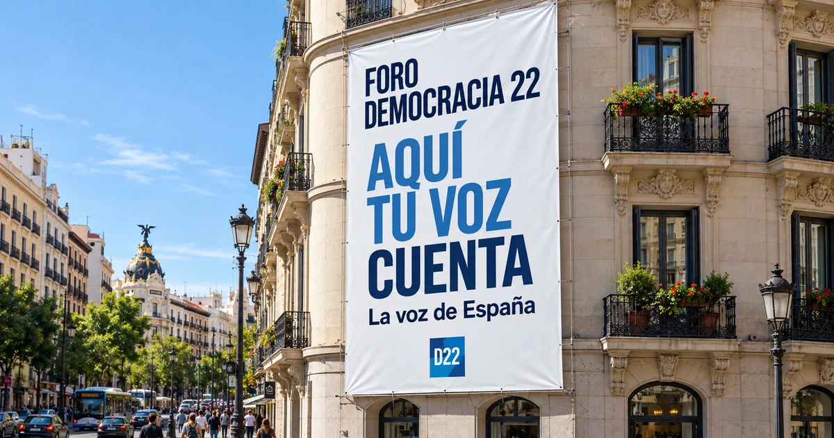 Foro Democracia22. Aquí tu voz cuenta. La voz de España.